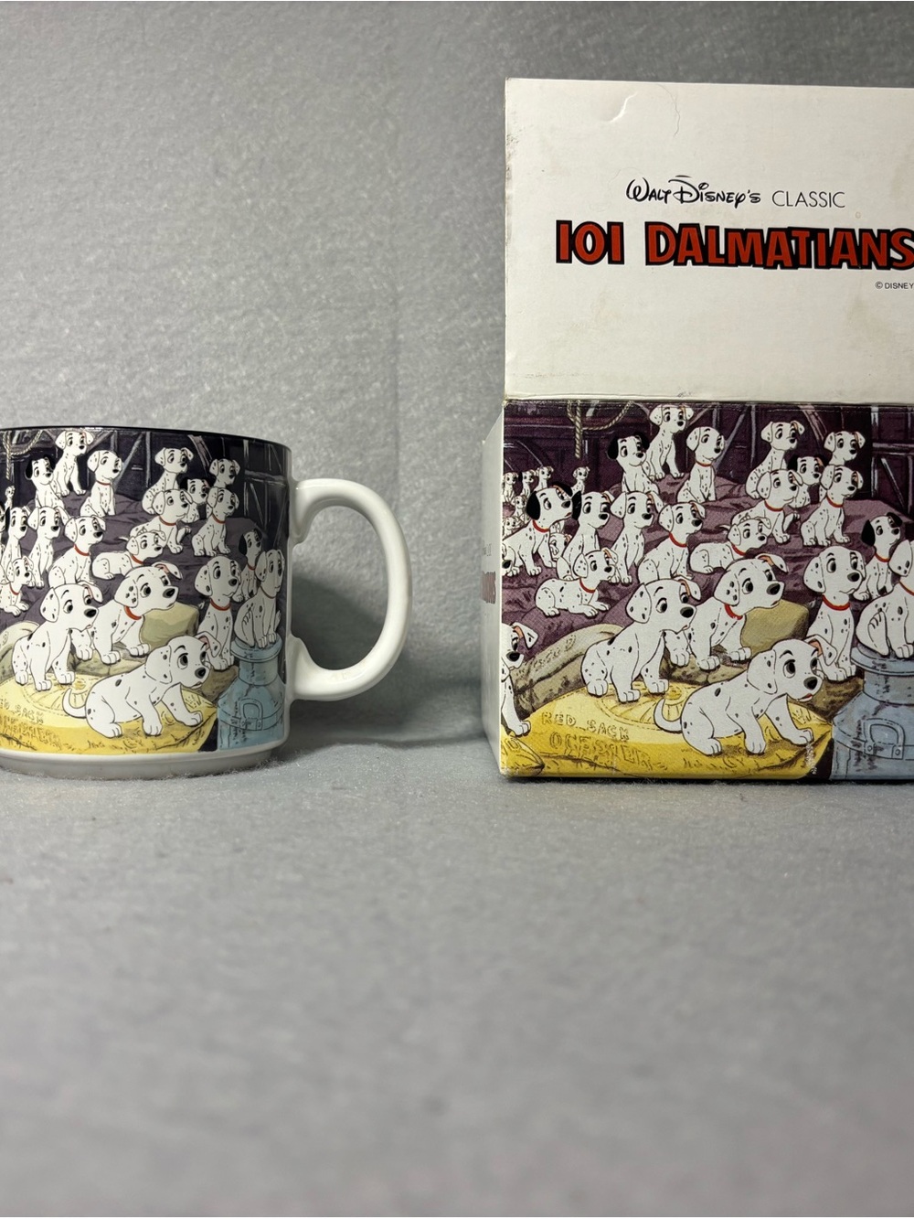 Vintage Disney 101 Dalmatians Mug Made in Japan Contemporary Collectible w Box